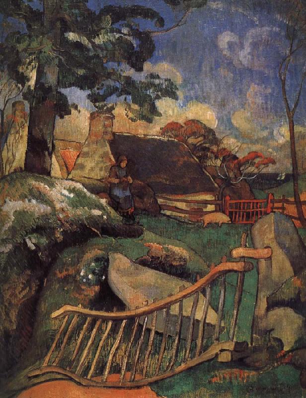 Paul Gauguin Fence France oil painting art